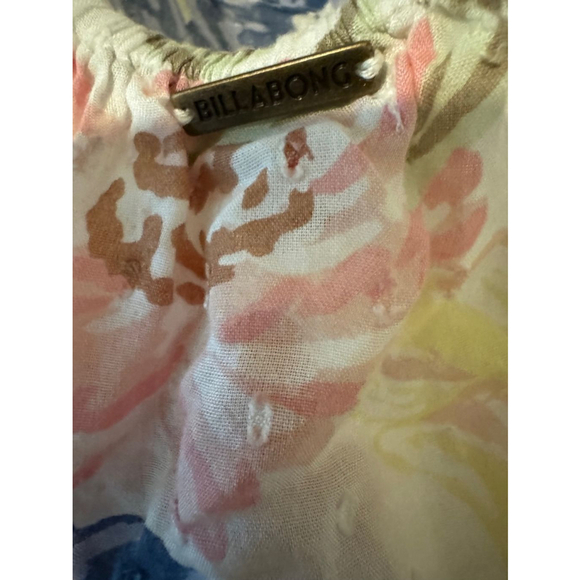 Women's Billabong Floral Off-Shoulder Crop Top - Size L/G - Picture 5 of 5